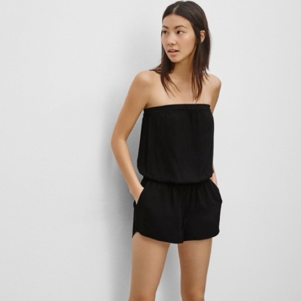 Azure Skies | Aritzia Strapless Romper, size medium